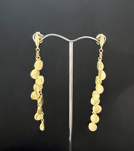 Ohrstecker 925 Silber vergoldet mit runden Plättchen